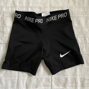 Girls Nike Pro Black Spandex